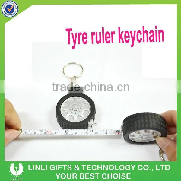 Advertising oem logo car tyre keyring