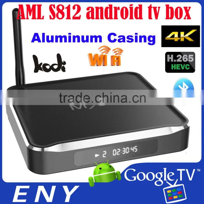 Amlogic S812 Quad core android tv box full hd media player 1080p M10 tv box