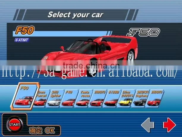 Coin Operated Outrun 2016 Simulator Car Racing Motherboard Kit Arcade Simulator Car Raicng Game Console