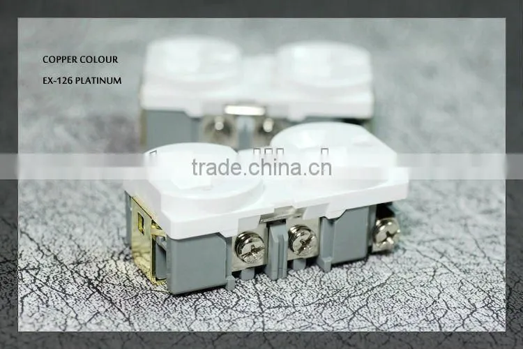 Audiocrast CC EX126-PLATINUM Platinum Plated AC Power Receptacles