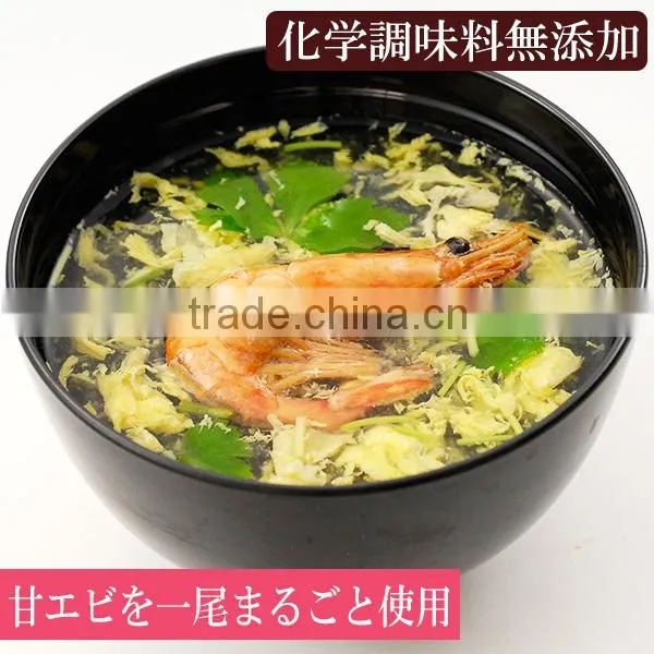 Organic premium red shrimp Suimono (Japanese clear soup) freeze-dried soup 6.3g x10P