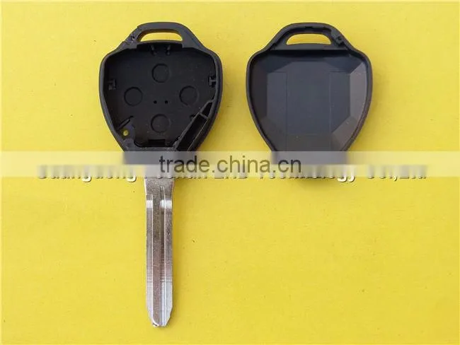 Uncut 2+1 buttons car key shell replacement for Toyota no logo