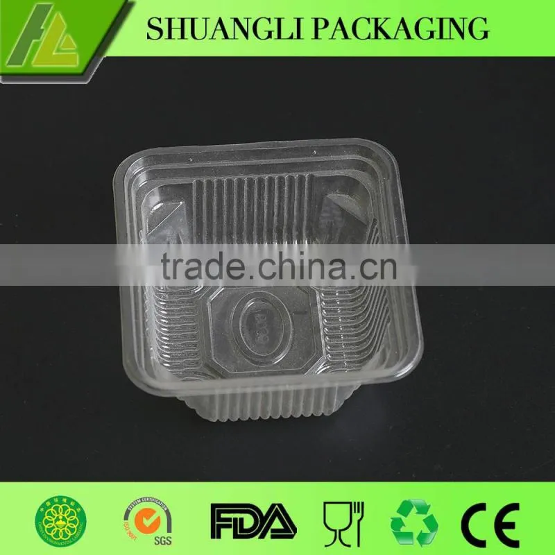 Food grade clear transparent plastic mooncake container