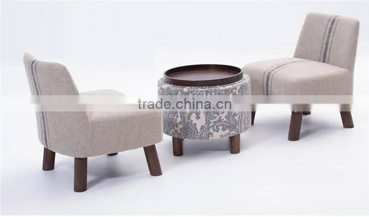 2016 Hot sale Creative fabric round Change shoe stool Y397