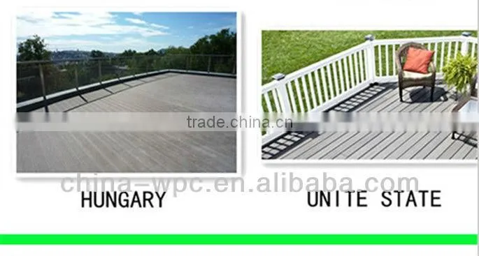 Wood outdoor decking