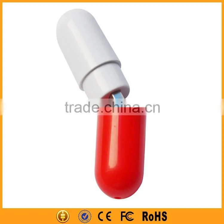 Plastic Pill Shape USB Flash Drive 8gb Capsule USB