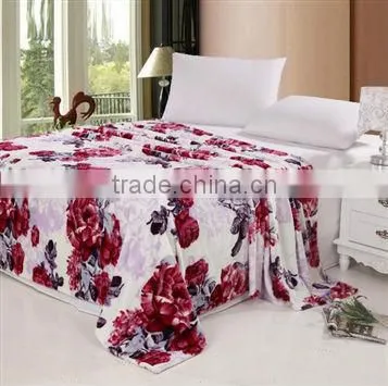 printed thicken blanket for Winter