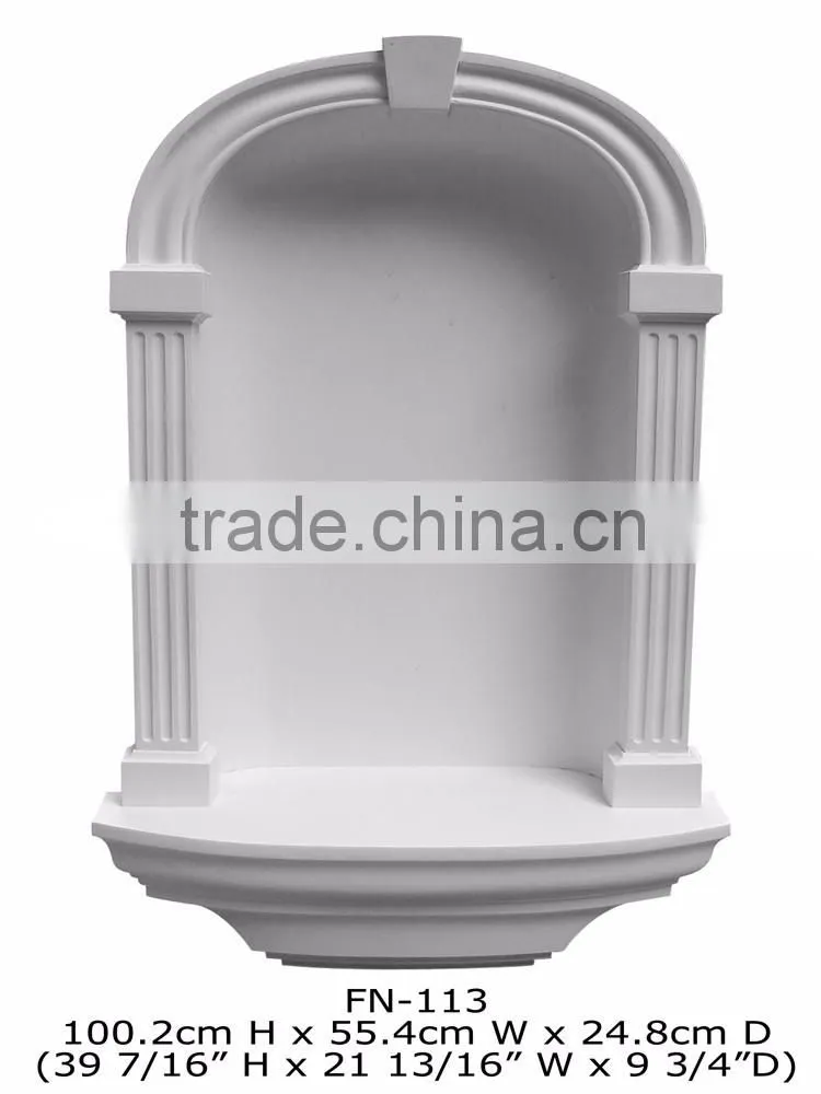 2016 Polystyrene High Quality beautiful PU decorative Shelvings