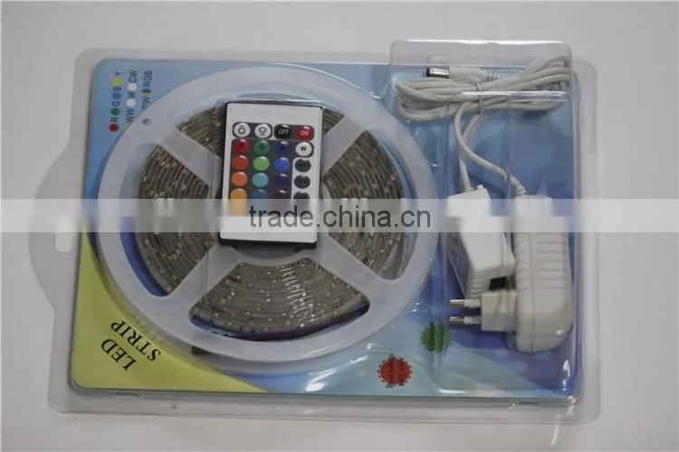 rgb self adhesive CE ROHS led strip 3528 300smd 4.8 watt per meter grow light kit 12v waterproof IP65 for decoration