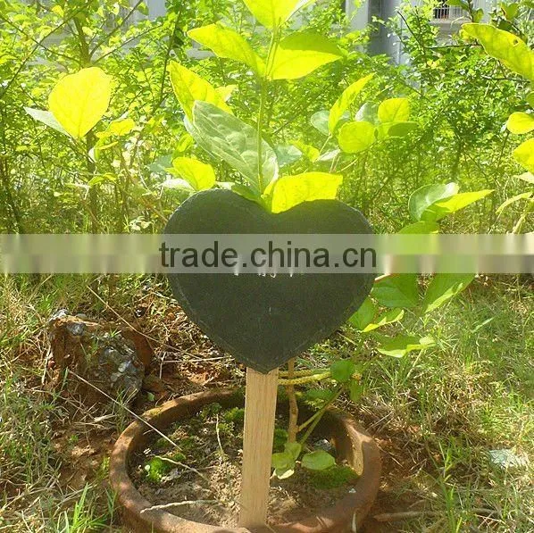 slate wooden plant marker