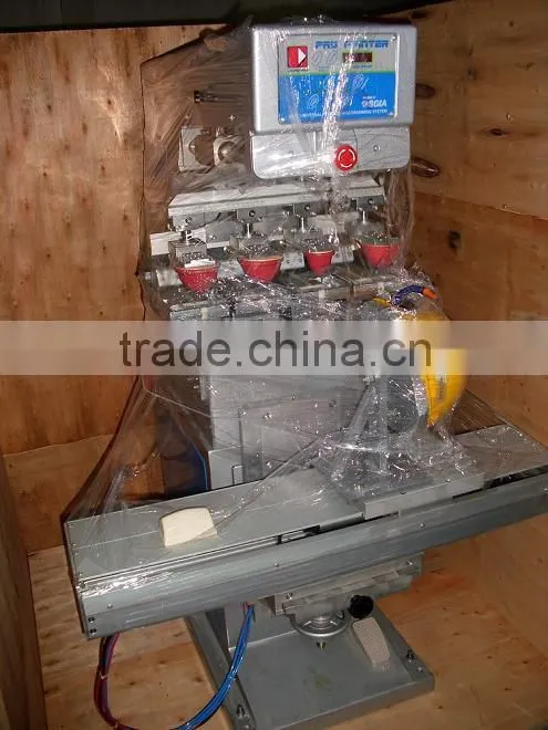 4 color safety helmet pad printing machine