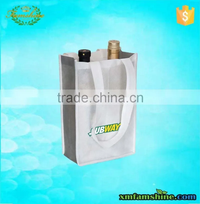 new arrival fancy jute wine bottle bag