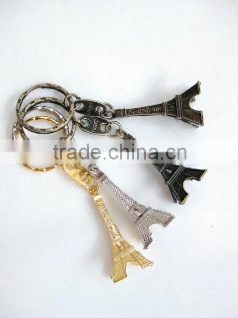 France paris Eiffel tower keychain tower keyring