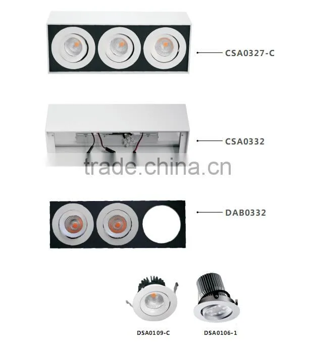 9W*3 27W high power 30w cob led ceiling light