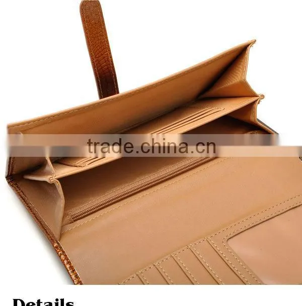 High quality low price wholesale women leather wallet with customer design