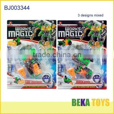 Toys factory diy intelligent toy plastic deformation warrior