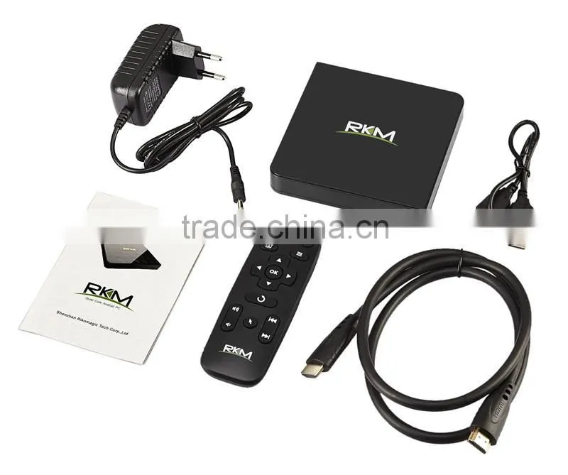 Rikomagic RKM AmlogicS812 quad core 4K android4.4 media player Dual band WIFI 1000M LAN bluetooth4.0-MK12