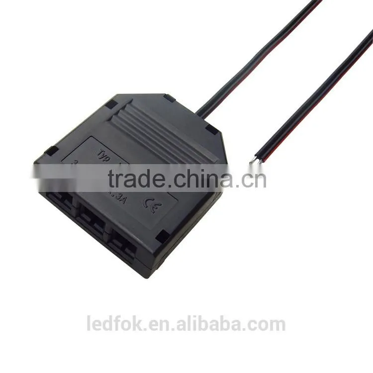 Fok LED ceiling mount lamp Black ABS Mini 3way/4way/6way/12way Junction Box 12V