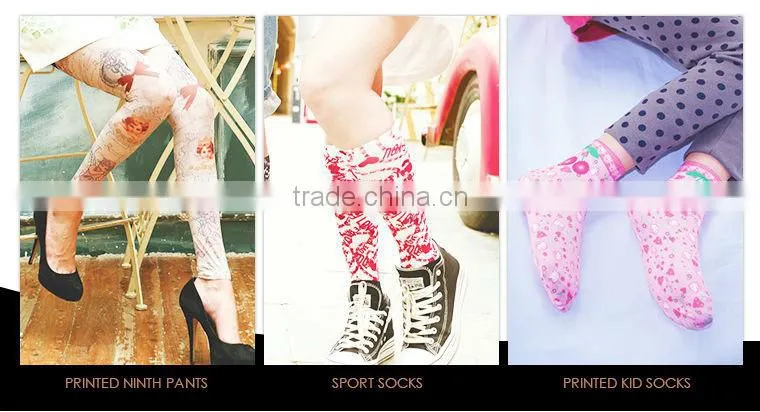 Patterned tattoo tights pantyhose women sheer seamless pantyhose