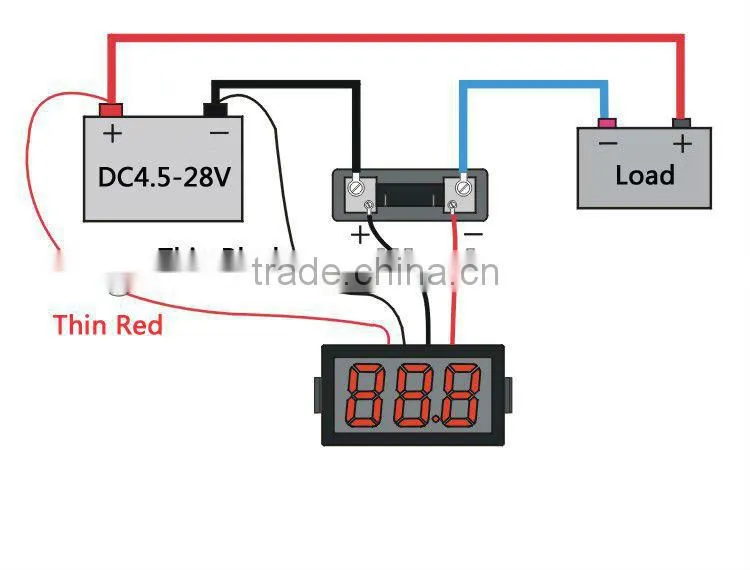 DC ampere meter with Shunt DC0-50A