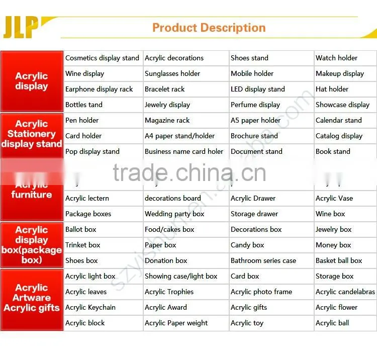 Customized acrylic trophy display stand with factory price