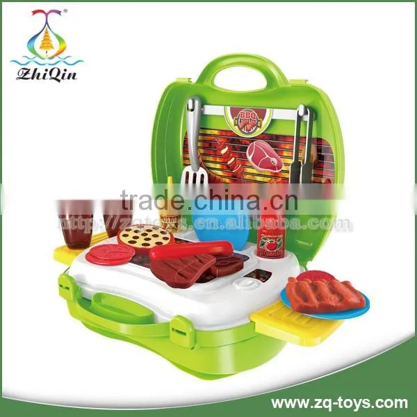 Kids bbq grill set toy barbeque toy kitchen toys with EN71, ASTM, HR4040, 14P test report