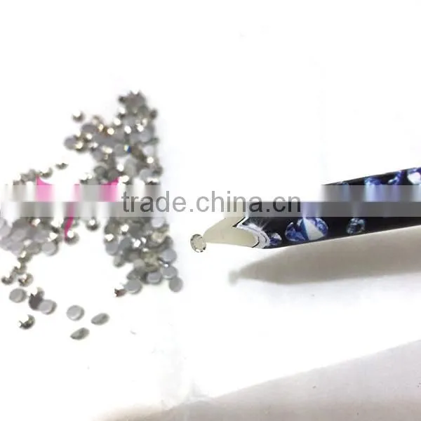 New nail art picker made by wooden and wax,self adhesive nail art pen