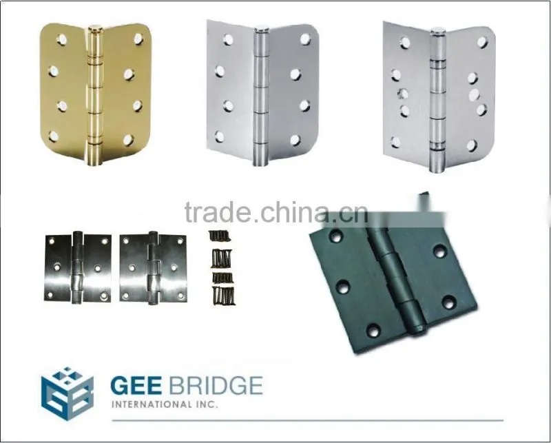 0203119 Steel Plain Ball Bearing Door Half Surface Hinge