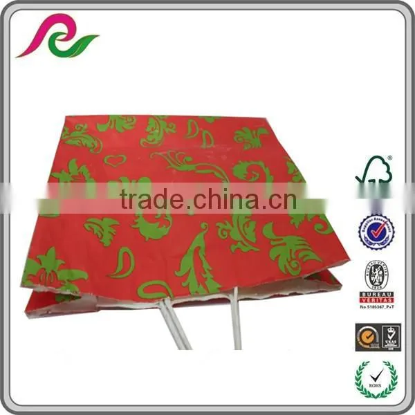Hand length Handle Kraft Recyclable Paper Bag With lamination