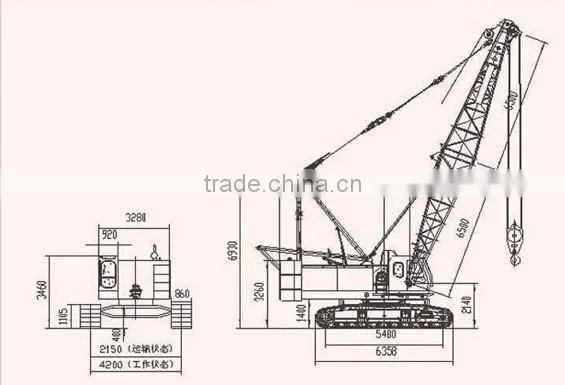 QUY80A All kind of crawler hot sell crawler crane operator
