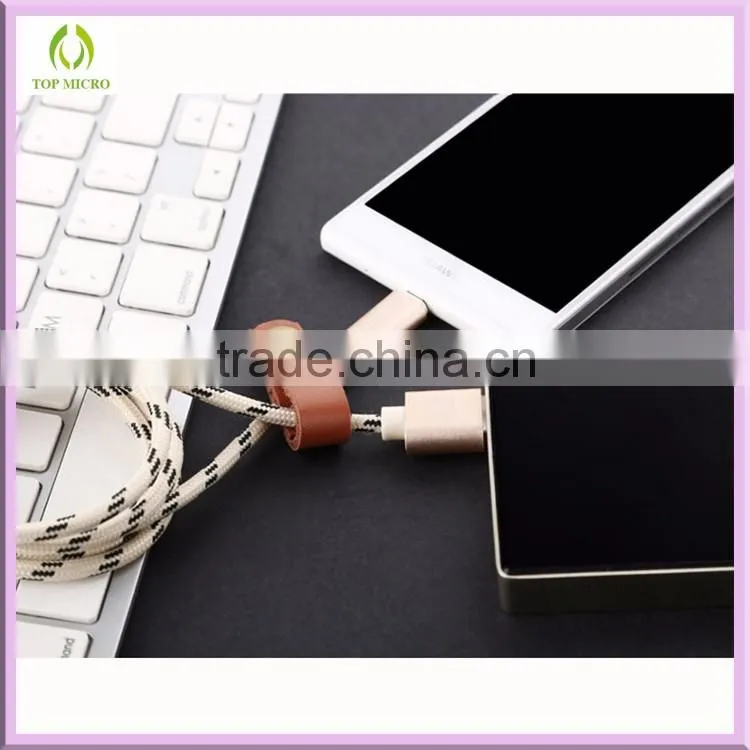 2016 Fashion Portable Fast Charging Nylon Cable Type-C to USB2.0 Data Line