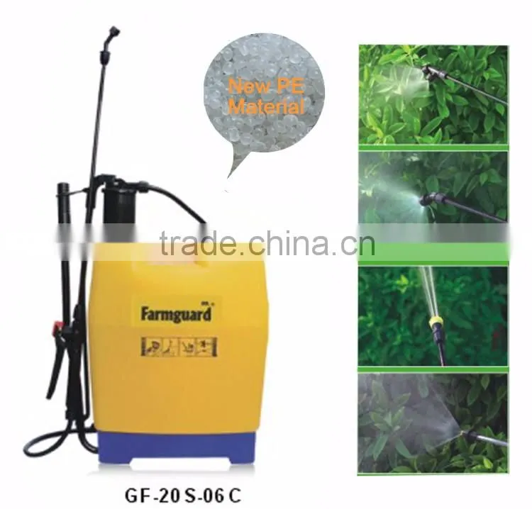 New Design 20L Farmgard Knapsack sprayer pump New PE agriculture hand, manual sprayer machine