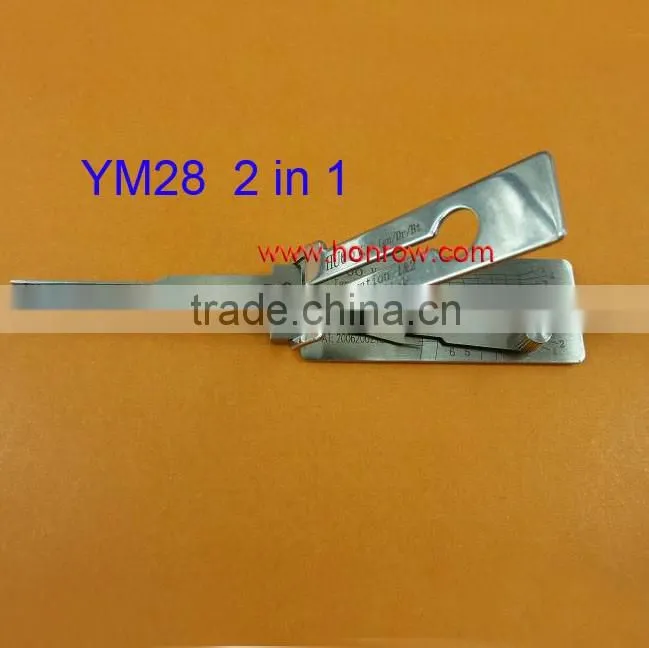 Original Lishi YM28 Car decoder and lockpick genuine combination tool with best quality