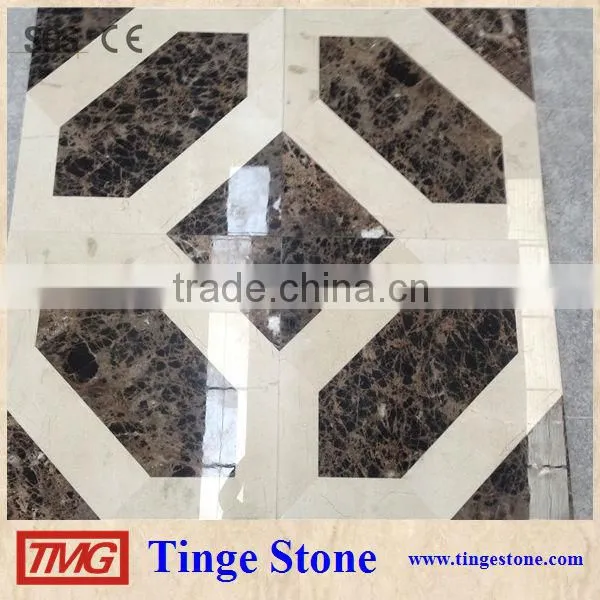 Hotel flooring marble medallion colorful border designs