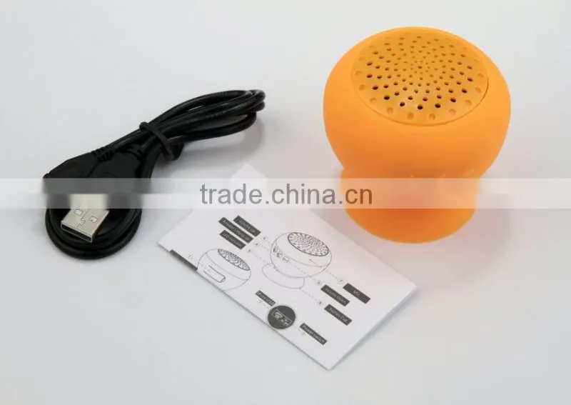 Portable mini waterproof bluetooth outdoor music speaker with MIC handfree function