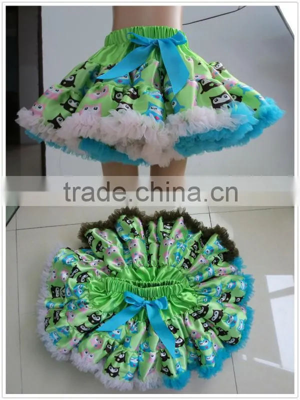 2013 LONG SLEEVE Saint Patrick's Day Pettiskirt in Set with Cotton Top for Infant &Toddler Girls