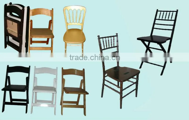 White wooden padded folding chairs, tiffany folding chair