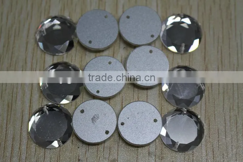 Flat back Highest quality sew-on crystal beads number 1021# Round shape Crystal color wonderful outlook