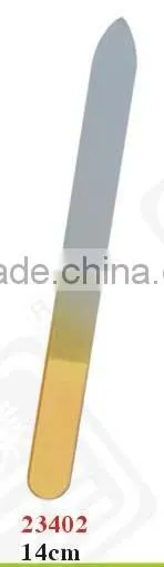 nice glass nail file with spurted sand