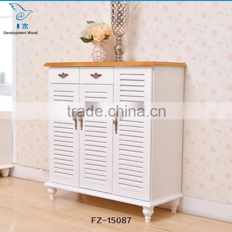 Modern Style Solid Wood Shoe Cabinet Shoe Rack For Bedroom