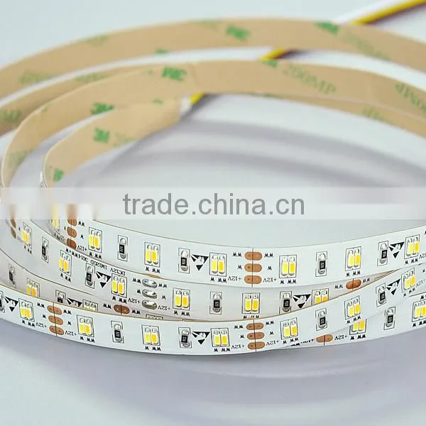 DC12V/DC24V SMD3014 CCT Color Adjustable LED Strip Warm White/ Cool White