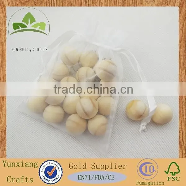 Wholesale natural pine wood ball Gift wood ball