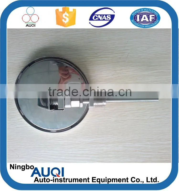 Dia 170mm measure plate industrial marine bimetal thermometer, radial type thermostat bimetal, 100 adjustable bimetal thermostat