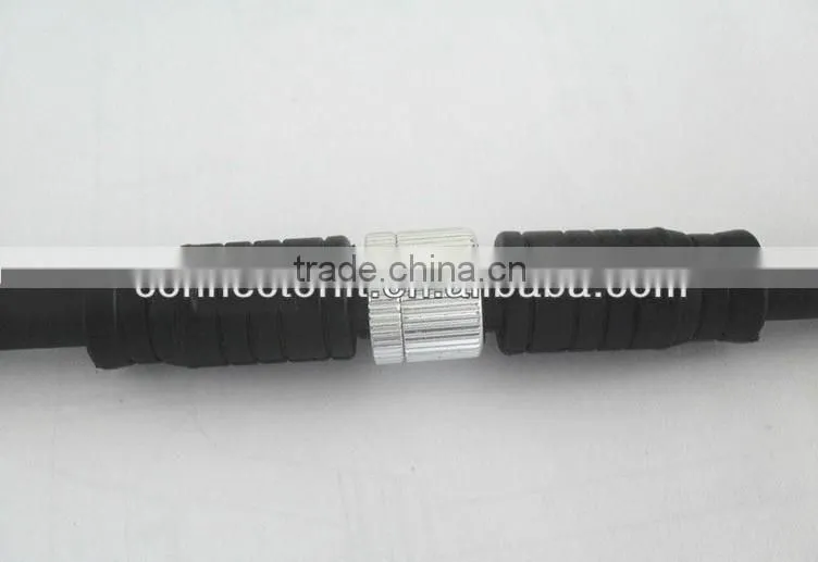 water-repellent metallic nut threaded coupling 4 pin cable connector