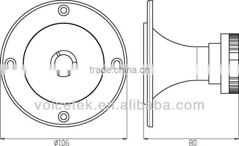 PAH-2502N 15-20K Hz lower frequency high quanlity top tec audio speaker