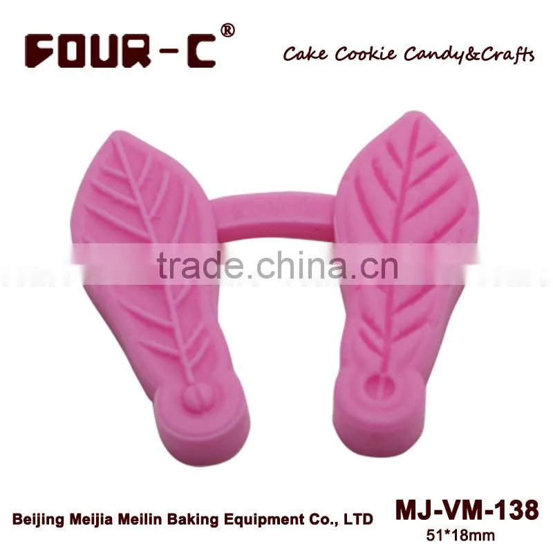 Poinsettia leaf of silicone veiner mould - 51mm long