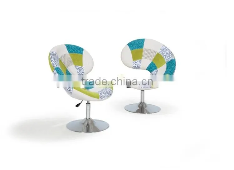 patchwork half circle chair