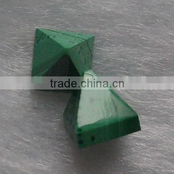 Different semi-precoius gemstones obsidian pyramid for jewelry
