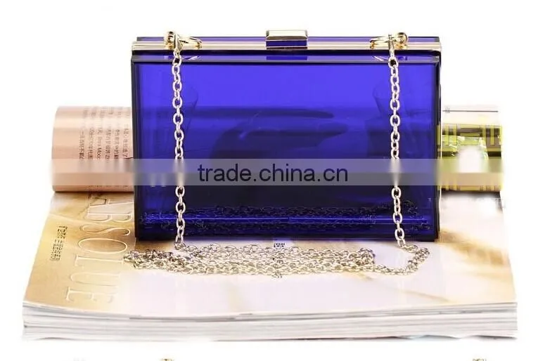 Fashion design ladies party evening acrylic clutch bag