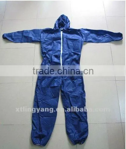 Non-woven dark blue disposable protective clothing
